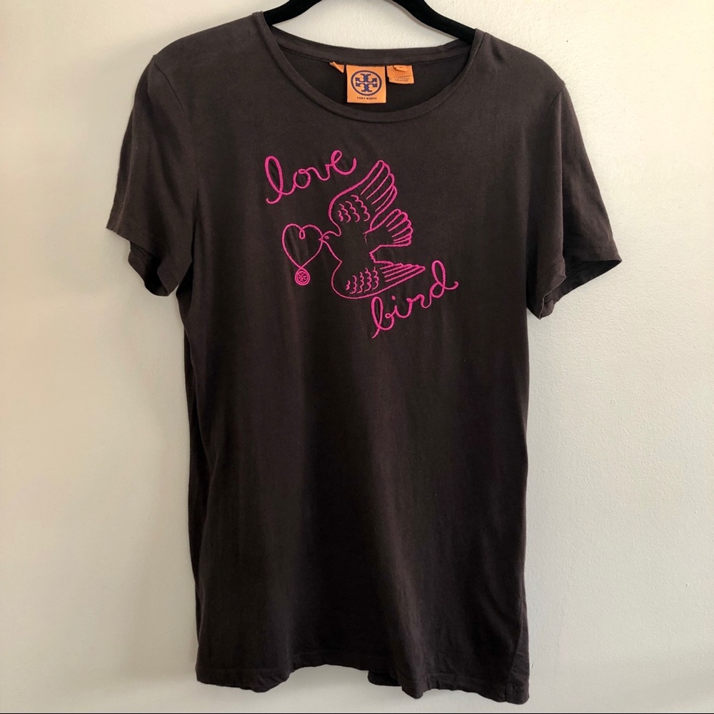 Tory Burch Love Bird Embroidered Top